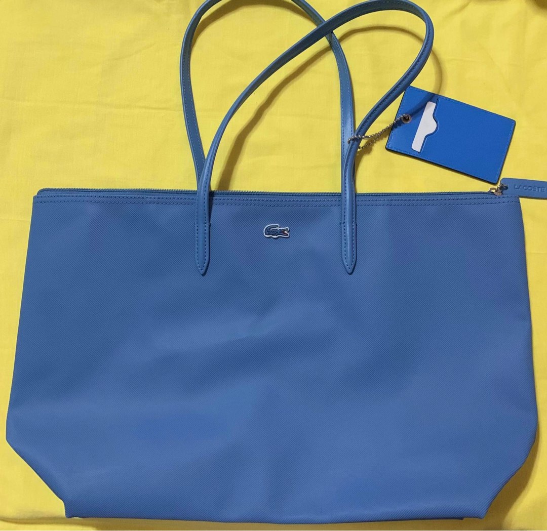 original Lacoste blue tote bag on Carousell