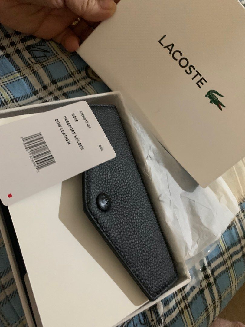 Original lacoste passport wallet, Luxury, Bags & Wallets on Carousell