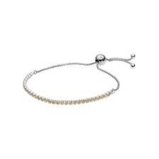 Pandora Authentic Golden Sparkling Strand Bracelet Women s Fashion Jewelry Organisers Bracelets on Carousell