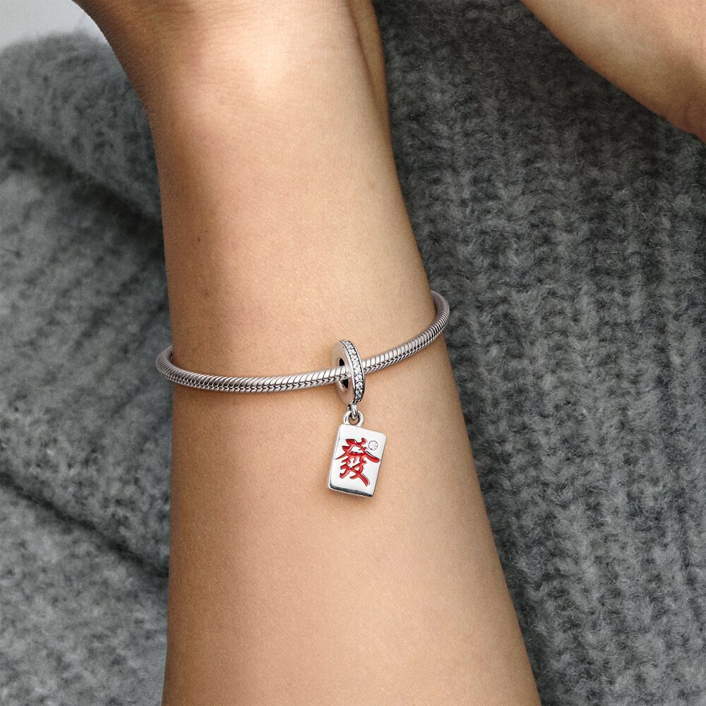 Pandora Authentic Mahjong Silver Charm Women s Fashion Jewelry