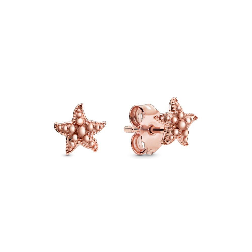 Gold starfish stud sale earrings