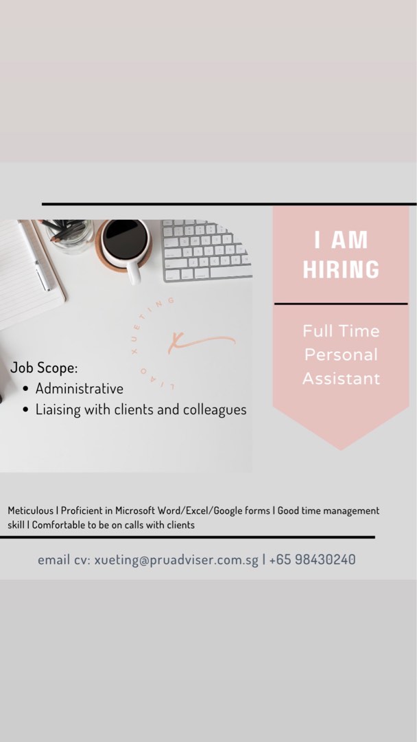 Personal assistant/ secretary, Jobs, Admin & Finance on Carousell