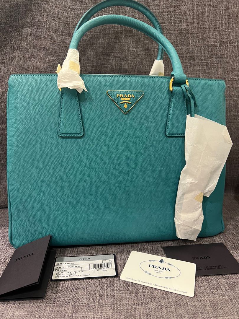 Prada turquoise bag hot sale