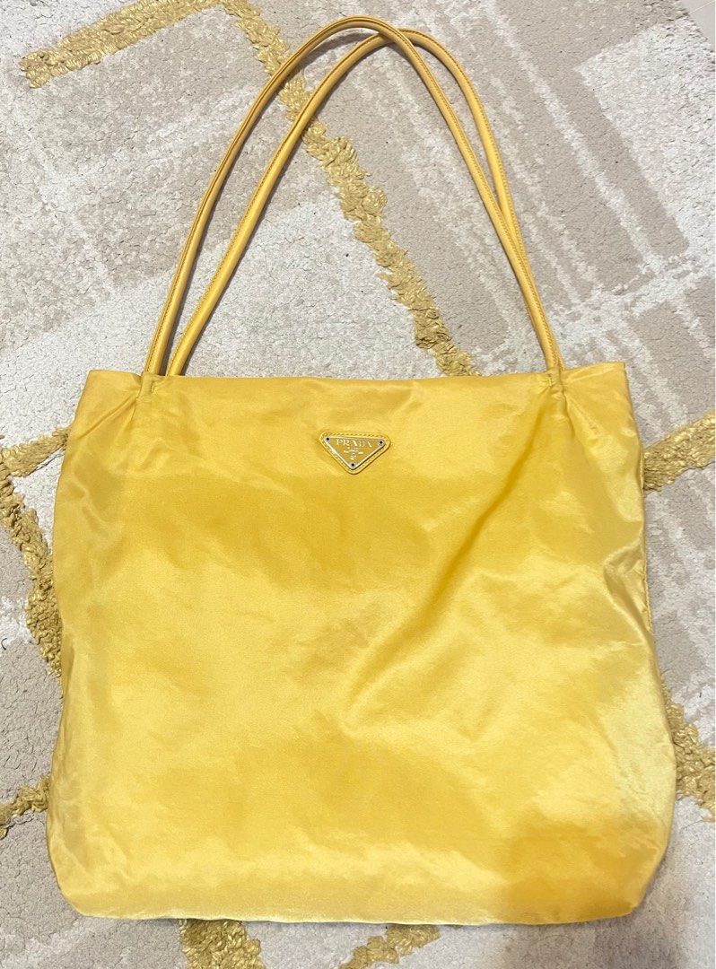 Vintage Prada Tote Bag - Yellow (AB)