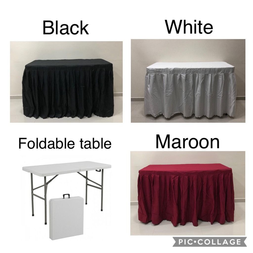 Premium Table Skirting Banquet Style GS Table, Premium material ...