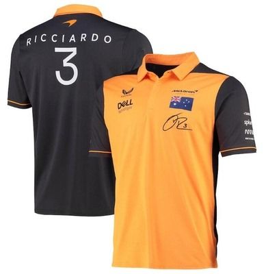 Pre order Men F1 UK MCLAREN DELL Pirelli Car Racing team POLO T