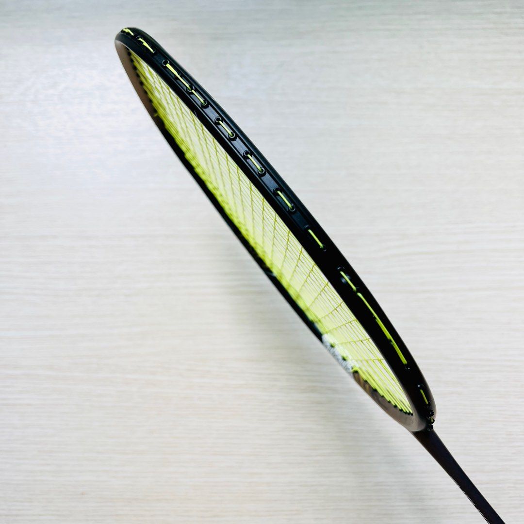 Victor Hawk Racket Pristine Condition Victor Thruster Hawk F 5UG5 Badminton Racket strung ...