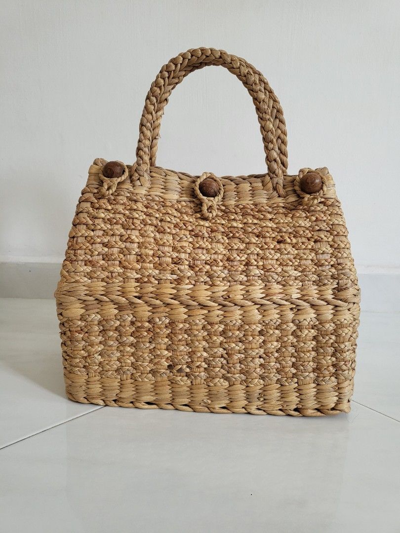 Rattan Bag, Women's Fashion, Bags & Wallets, Clutches on Carousell
