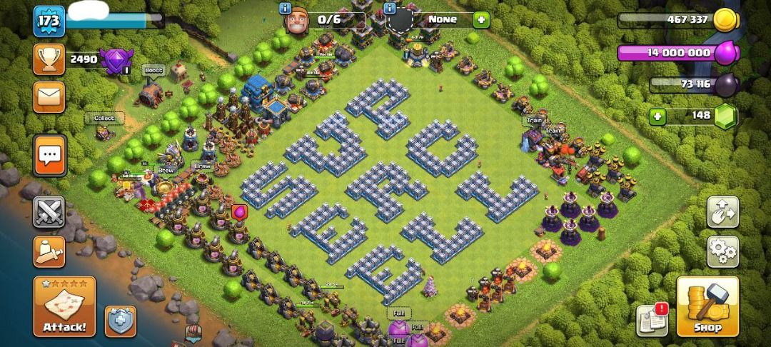 CLASH OF CLAN COC TH 12 MAX WALL TROOP AND HERO NEARLY MAX 90%, Video  Gaming, Video Games, Others on Carousell