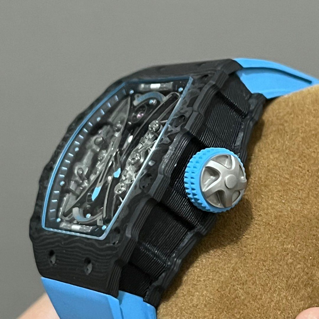 RM 53 01 Carbon Blue Men s Fashion Watches Accessories