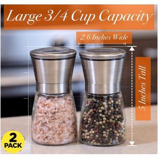 1pc Electric Salt & Pepper Grinder Set Battery Operated With Adjustable  Coarseness, Stainless Steel Body And Acrylic Spice Chamber