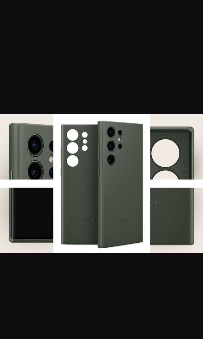 Official SEALED Samsung S23 Ultra Green Leather Case, Mobile Phones