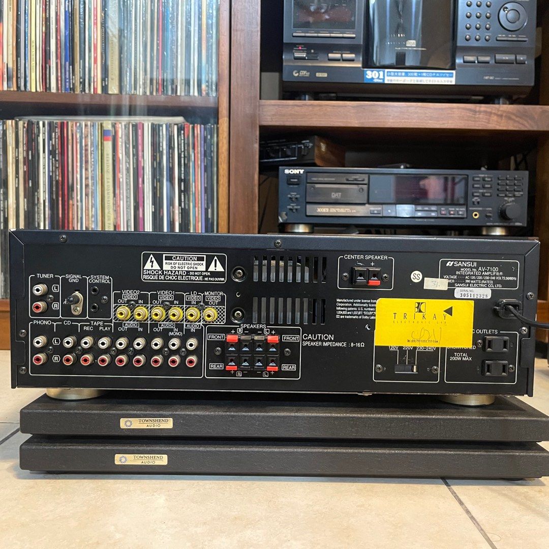 SANSUI AV-7100 integrated av surround amplifier, Audio, Soundbars ...
