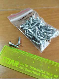 Stainless Steel Self-tapping Screws M4x16 (50 pieces)