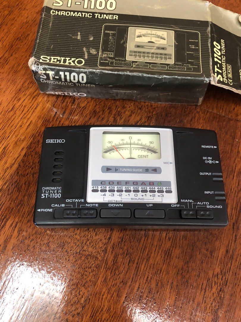 SEIKO ST-1100 Chromatic Tuner - with box, Hobbies & Toys, Music & Media,  Music Accessories on Carousell