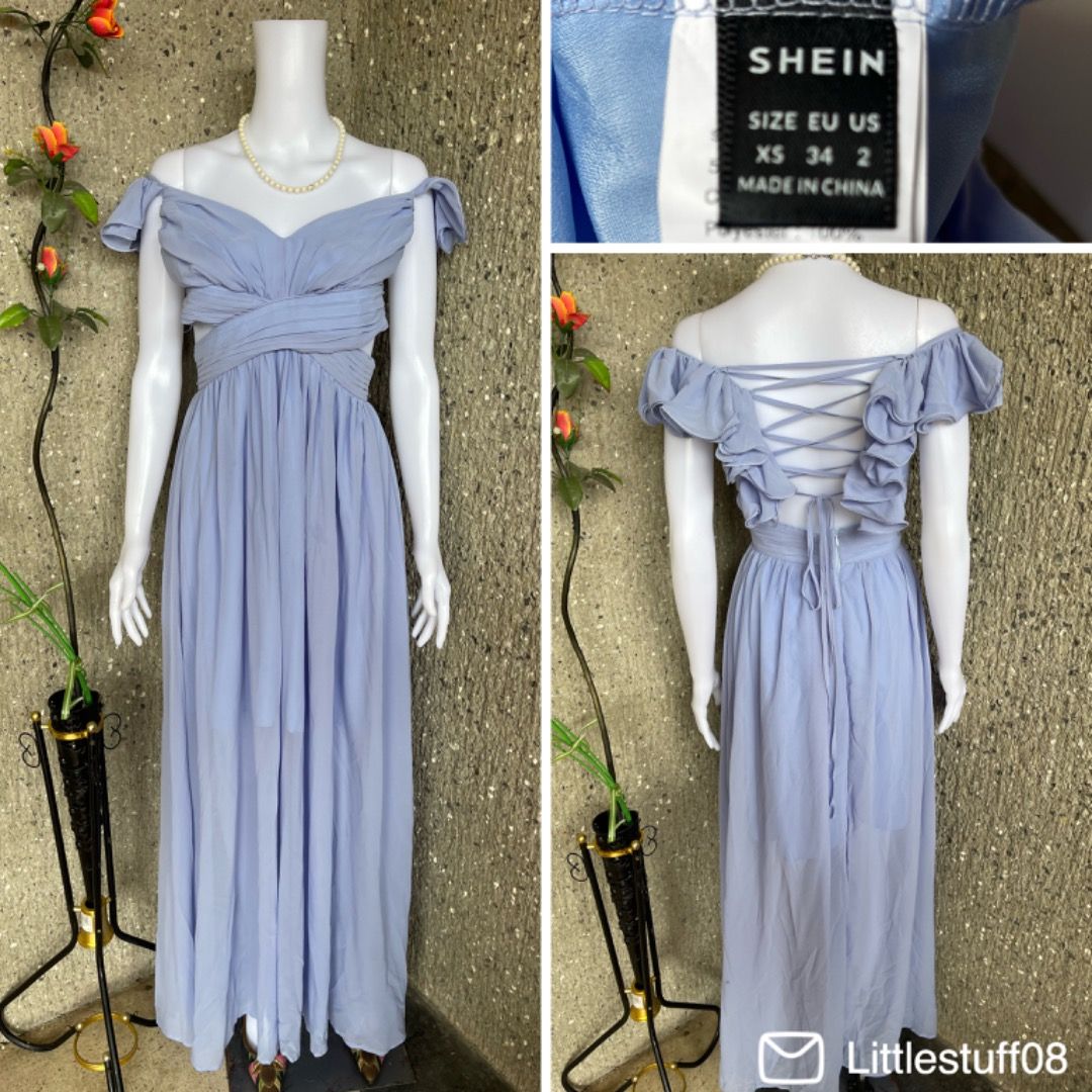 Shein Ruched Cocktail Formal Dress, Women's Fashion, Dresses & Sets, Evening  dresses & gowns on Carousell