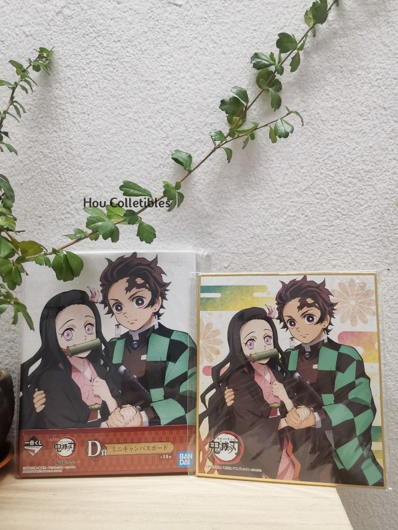 Kimetsu no Yaiba Drawing Paper Mini Shikishi Tanjiro Nezuko