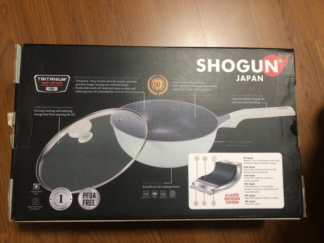 Shogun Japan Turquoise Induction Wok, Furniture & Home Living