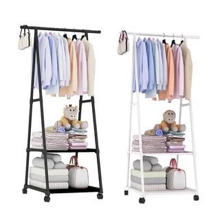 ￼Simple Triangle Coat Rack Stainless Steel Mobile Removable Clothing Hanging Storage Rack
RS 300