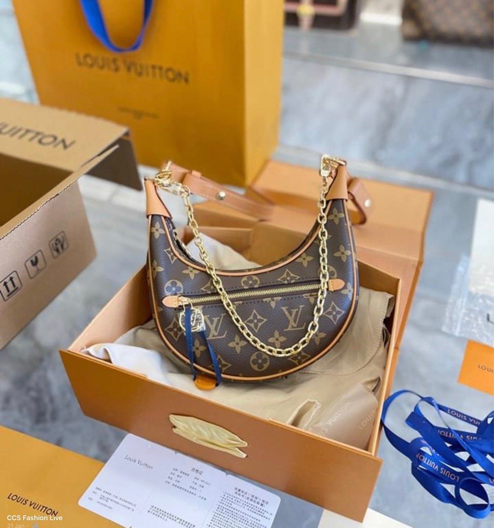 Small shoulder moon shape Louis Vuitton handbag, Luxury, Bags & Wallets on  Carousell
