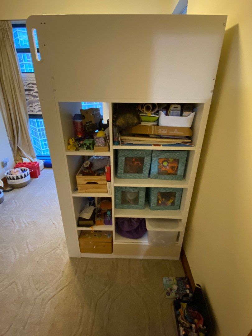 Smastad Loft bed with desk, Furniture & Home Living, Furniture, Bed