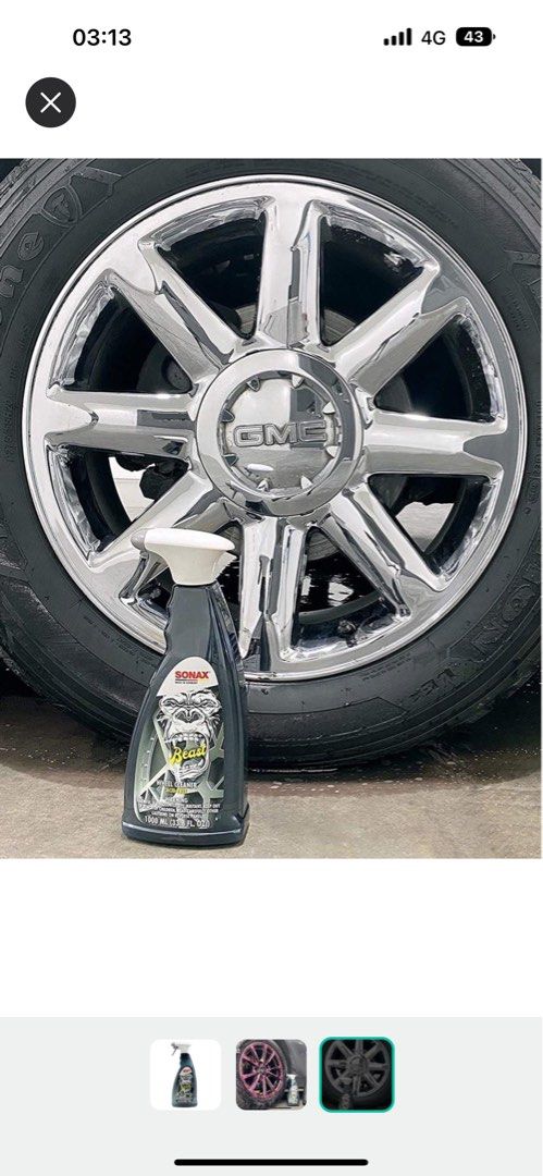 Set Pulizia Cerchioni Sonax Beast - Detergente 1L + Pennello + Panno
