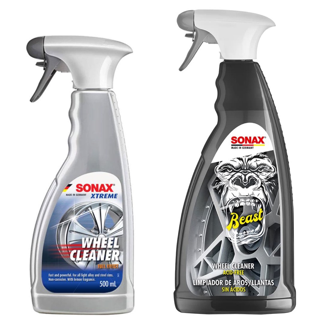 Sonax Xtreme Wheel Rim Cleaner 500ml, Sonax Beast Wheel Cleaner 1 Litre