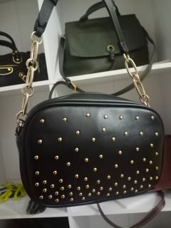 Tas parfois tas sling tas SLEMPANG tas crossbody tas hitam