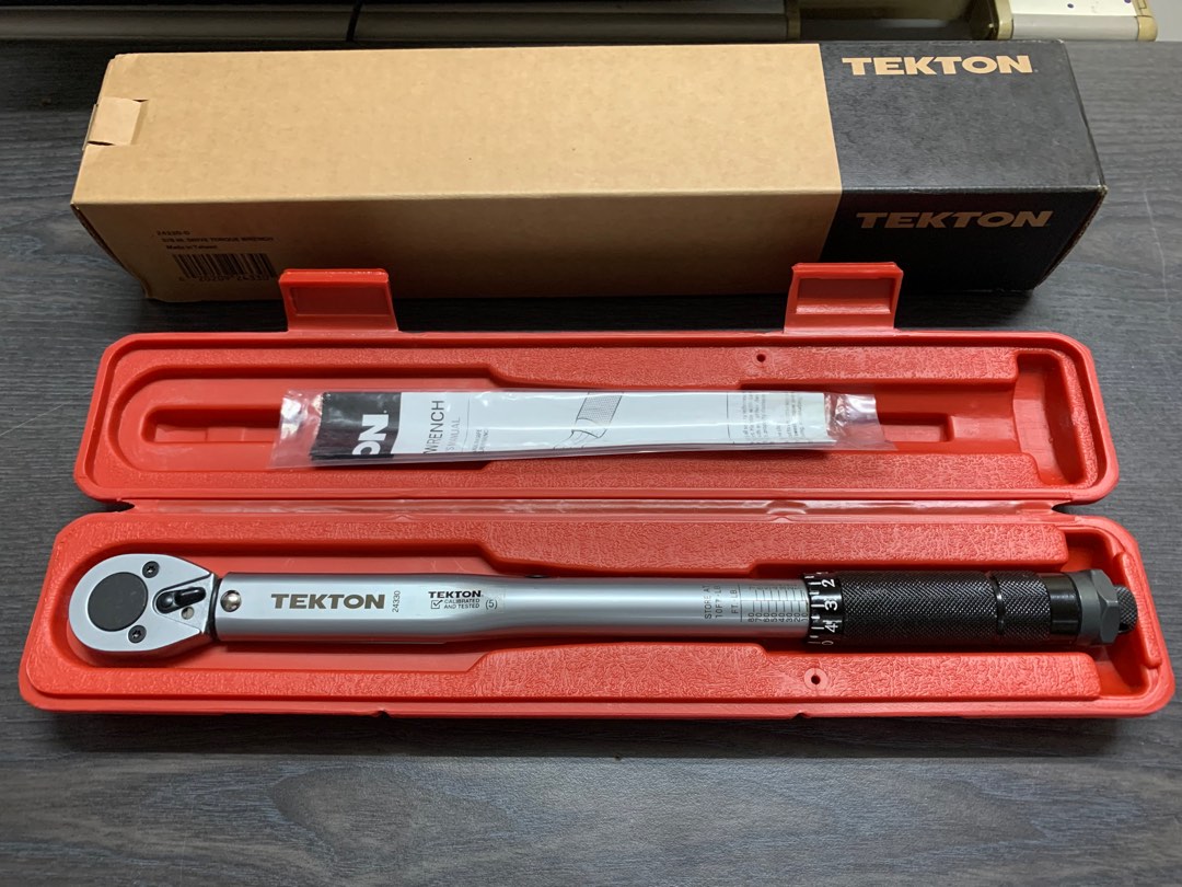 Tekton 3/8-Inch Drive Click Torque Wrench, 10-80 Foot/Pound - 24330-D ...