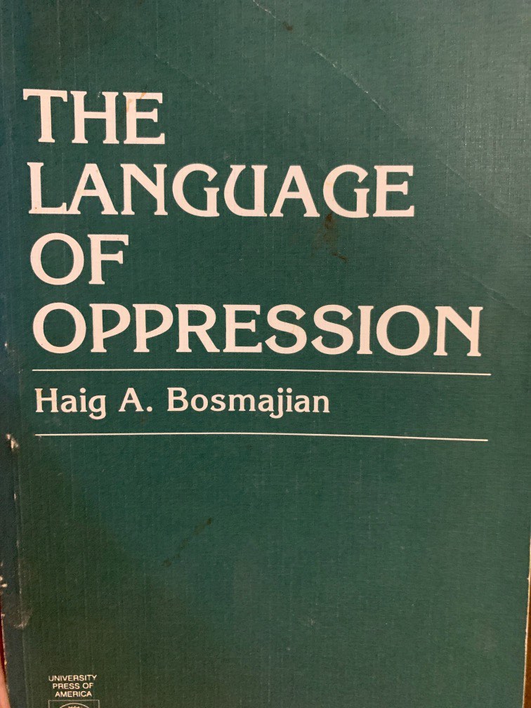 The Language Of Oppression Hobbies And Toys Books And Magazines Fiction