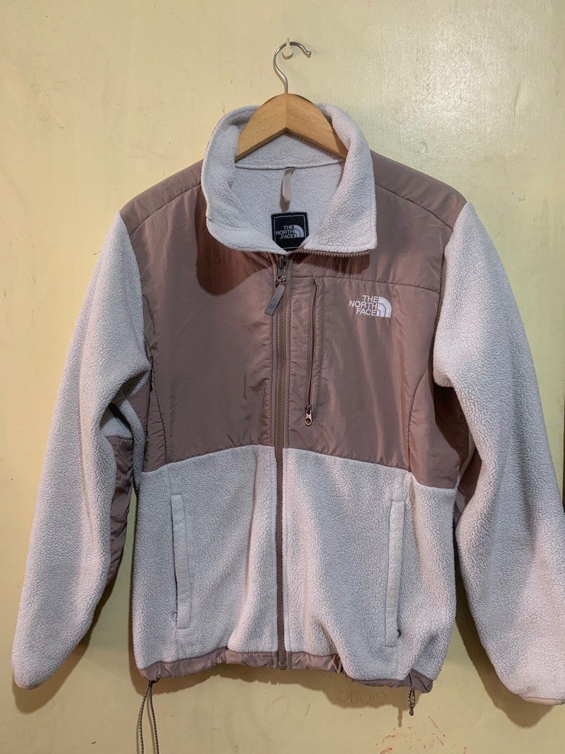 Rose Gold TNF Fleece Women s Fashion Coats Jackets and