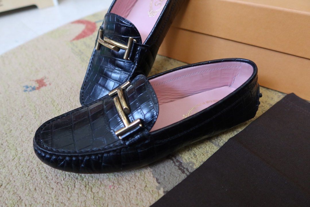 Tod's double t leather loafers top