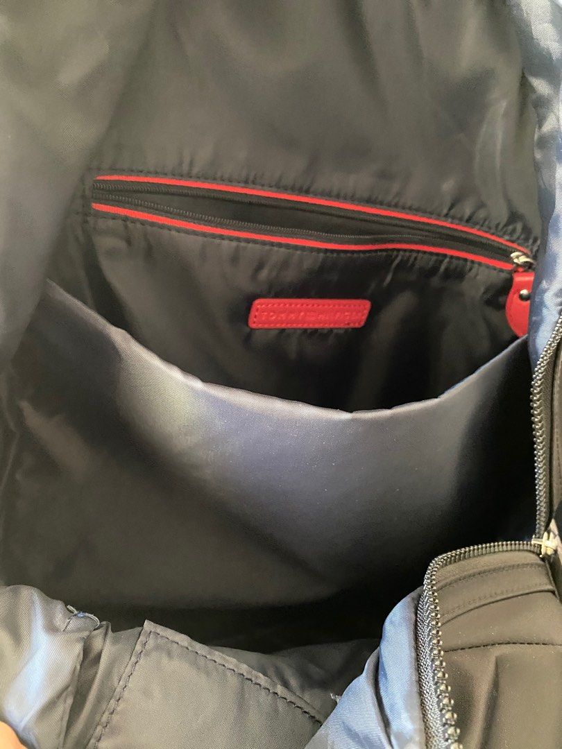 Tommy Hilfiger Black Nylon Backpack on Carousell