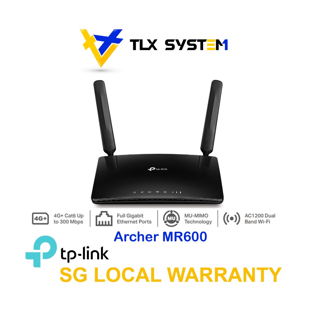 TP-Link Archer MR600 AC1200 Wireless Dual Band 4G+ Gigabit Router ...