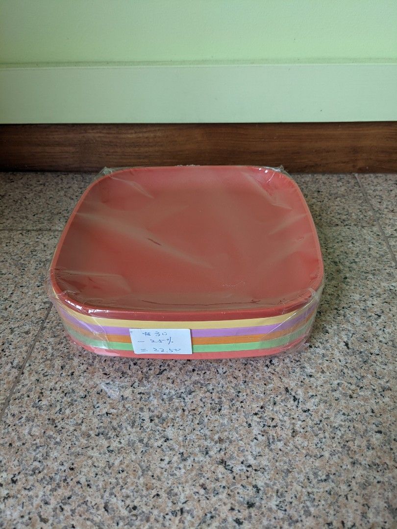 Tupperware Luncheon Plates Stackable, Furniture & Home Living
