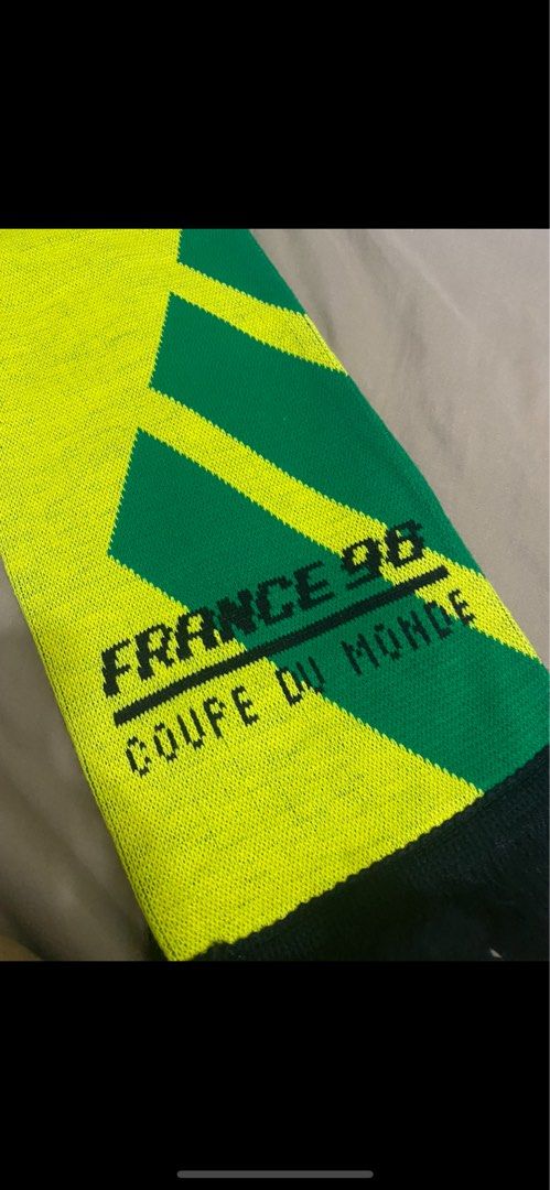 Vintage Soccer Scarf France 98 World Cup 1998 Coupe du Monde Football Rare