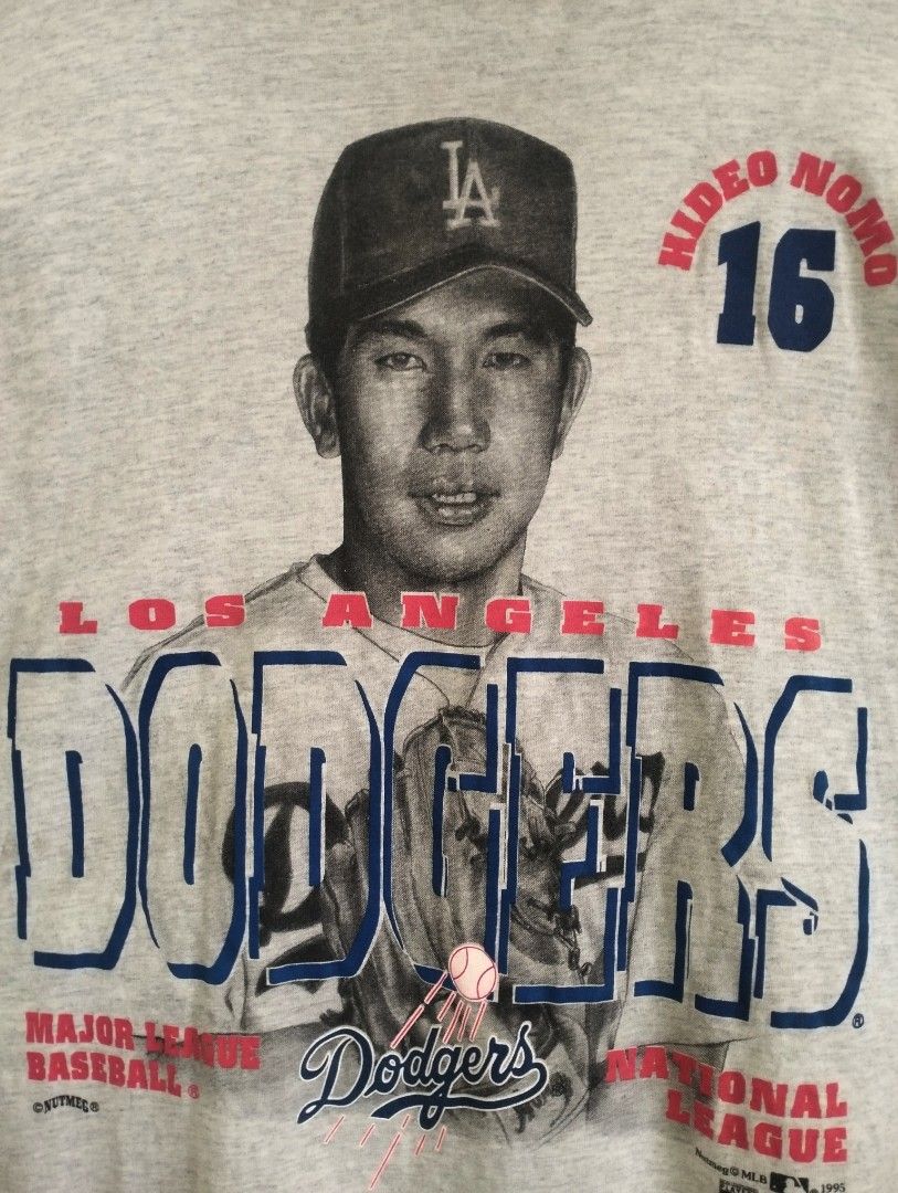 Vintage MLB (Nutmeg) - Hideo Nomo Dodgers T-Shirt 1995 Large