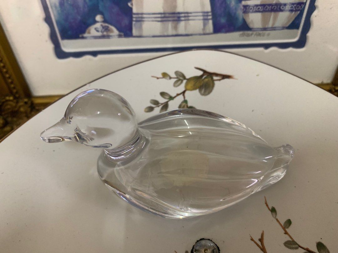 Vintage Princess House 24 Lead Crystal Duck West Germany., Furniture