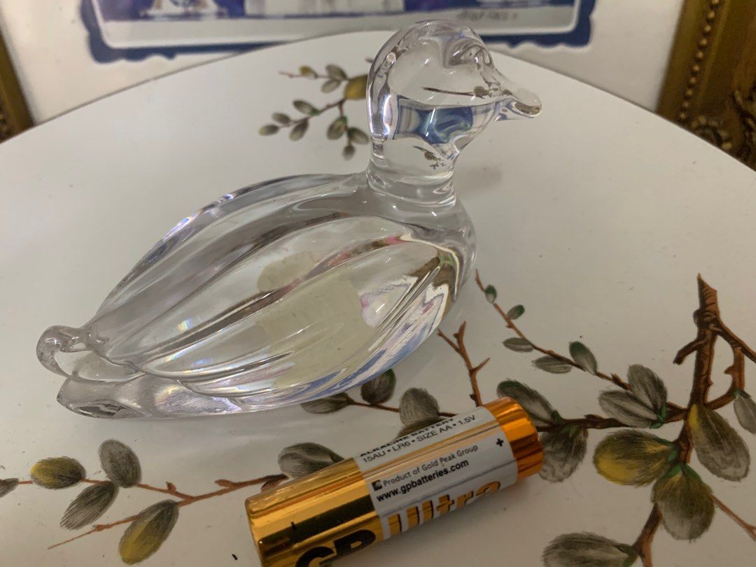 Vintage Princess House 24 Lead Crystal Duck West Germany., Furniture