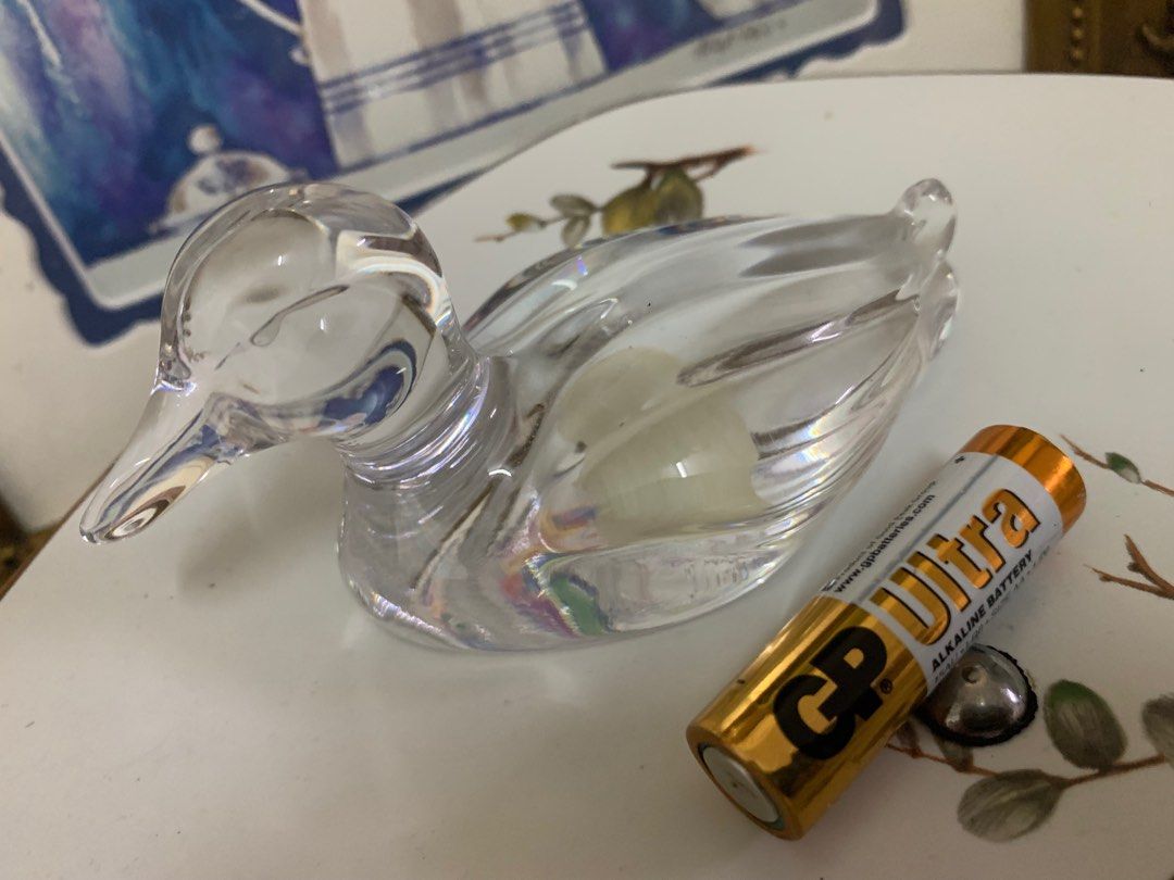 Vintage Princess House 24 Lead Crystal Duck West Germany., Furniture