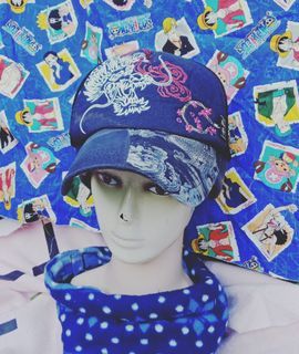 Vintage Sukajan Dragon Printscreen&embroidery logo snapback trucker hat