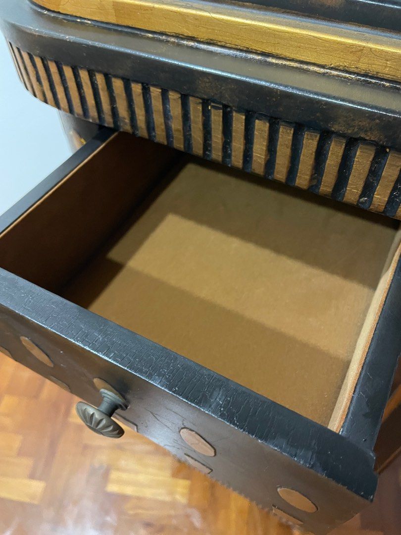 Vintage Style Hand Painted Tall Furniture & Home Living