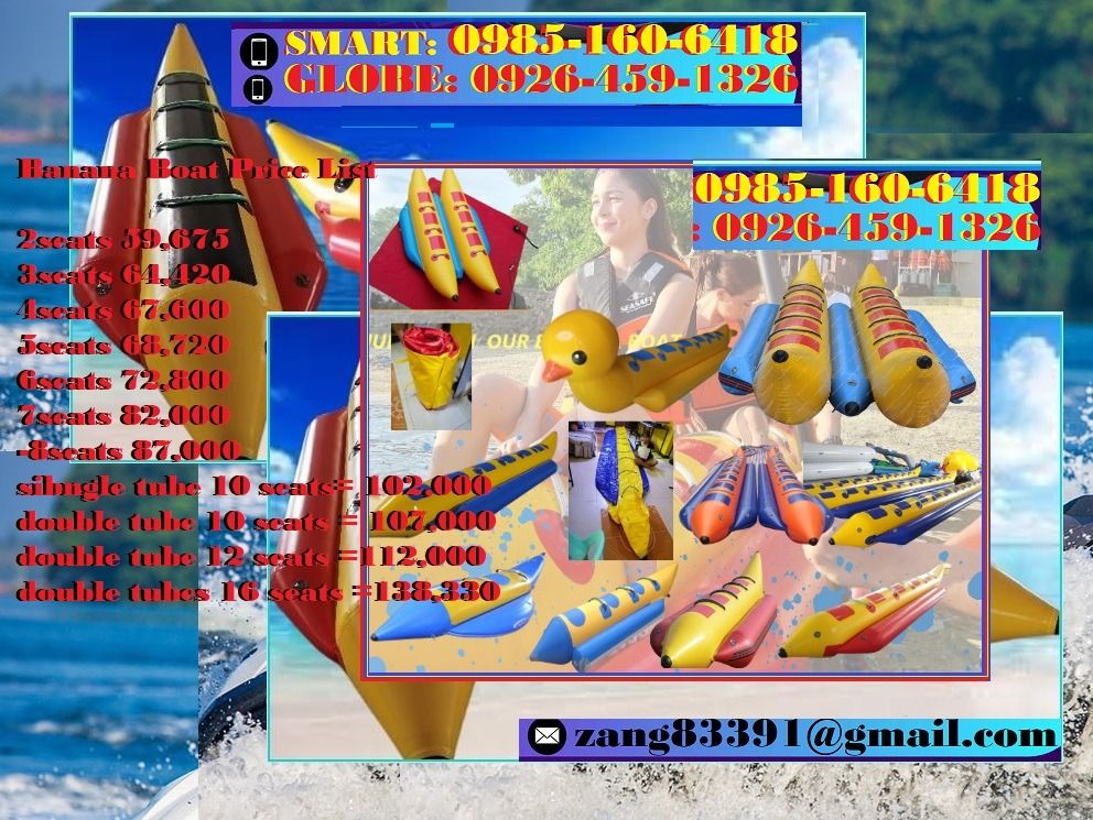 Water Sport Banana Boat 5 Seater 4 seater 3 Seater 2 seater Boat on