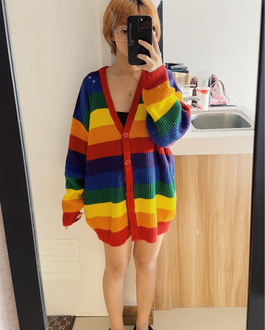Wc rainbow hotsell cardigan