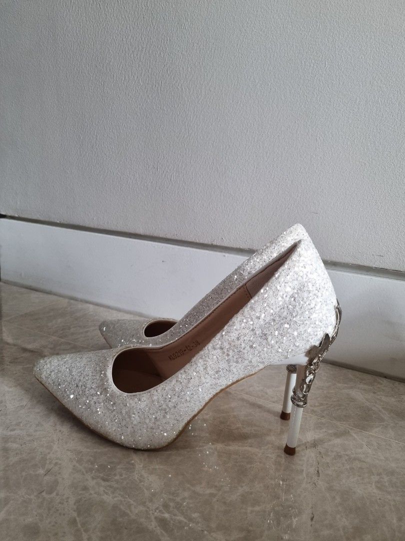 White wedding shoes new arrivals 3 inch heel