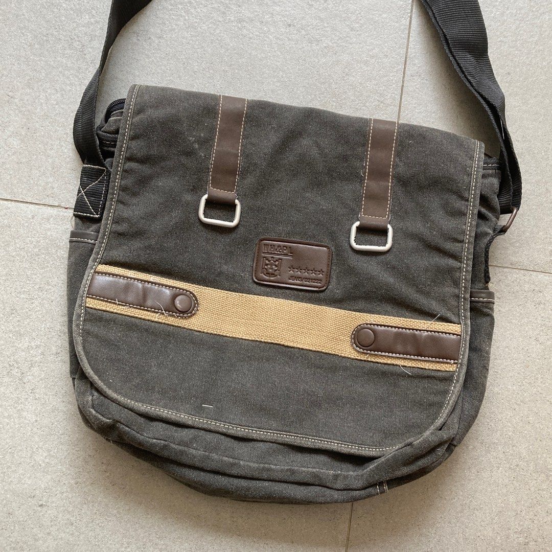 WH&PL messenger bag y2k grunge gorpcore, Men's Fashion, Bags, Sling