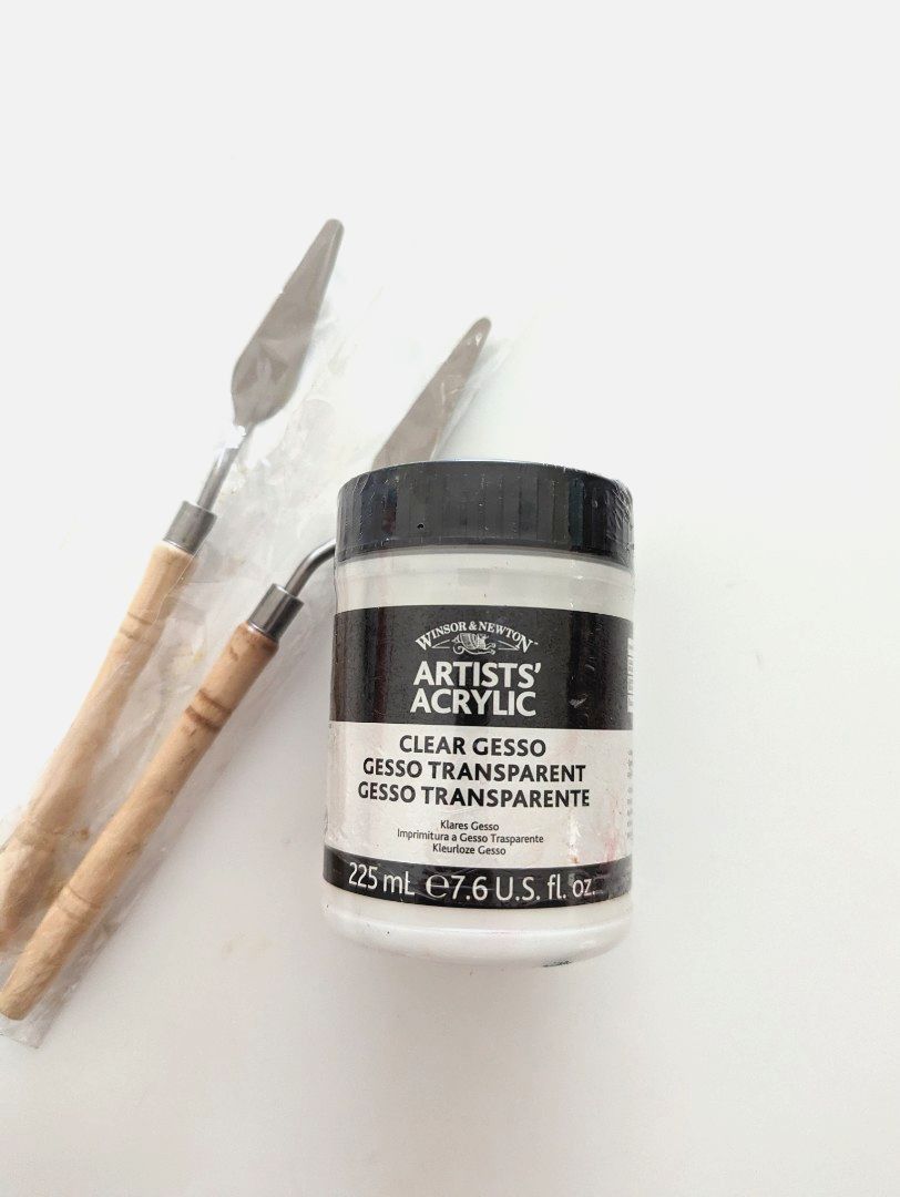 Winsor & Newton Clear Gesso Artist Acrylic (FREE Palette Knife