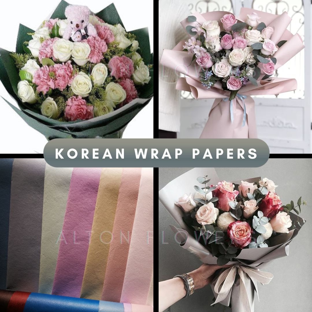 10pcs 53cm Sweet Wind Wrapping Paper Bouquet Flowers Wrapping