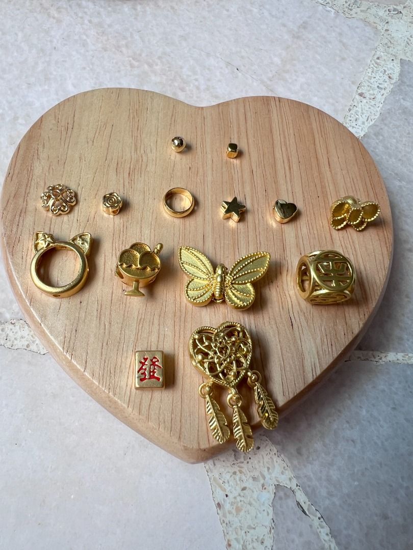 Gold plated charms outlet