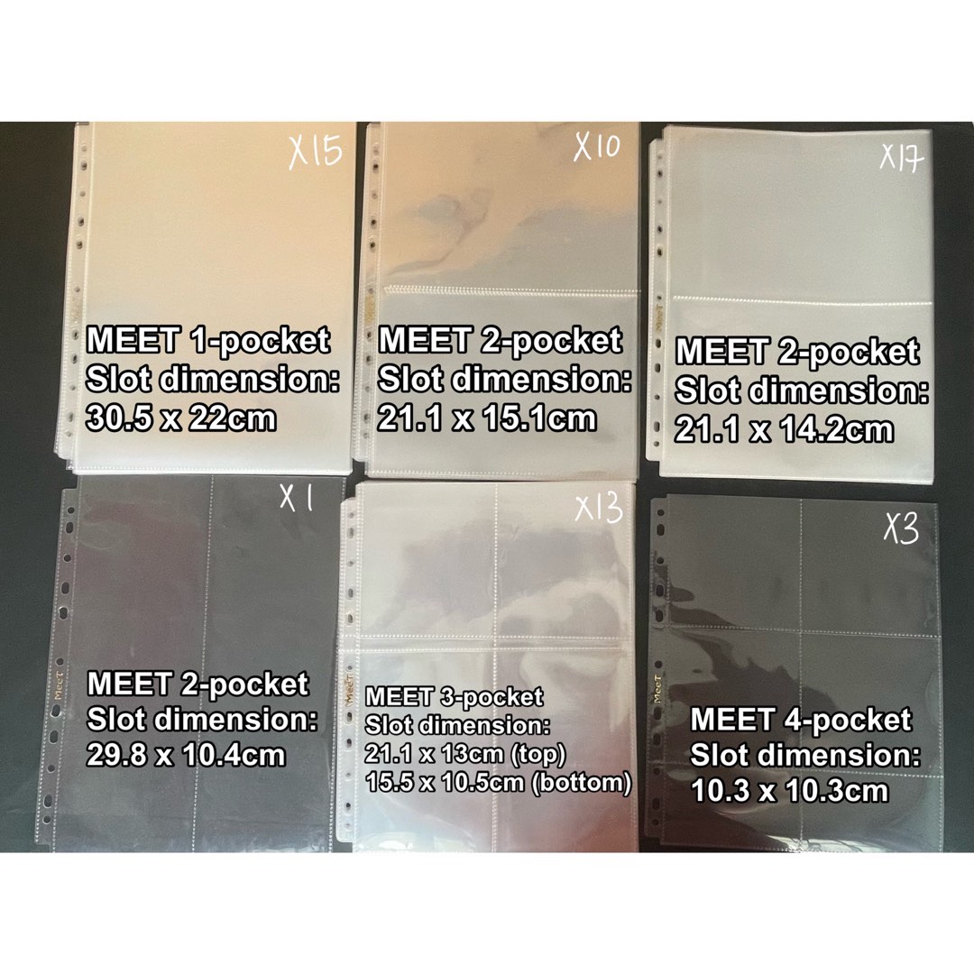 [wts] kpop photocard postcard binder pocket pages/sleeves txt enhypen